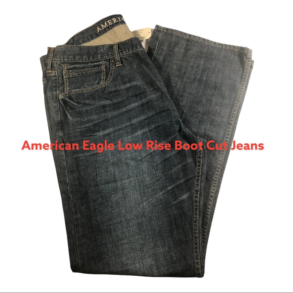 BRAND NEW AMERICAN EAGLE 🦅 OUTFITTERS LOW RISE BOOT CUT JEANS SIZE 38/32